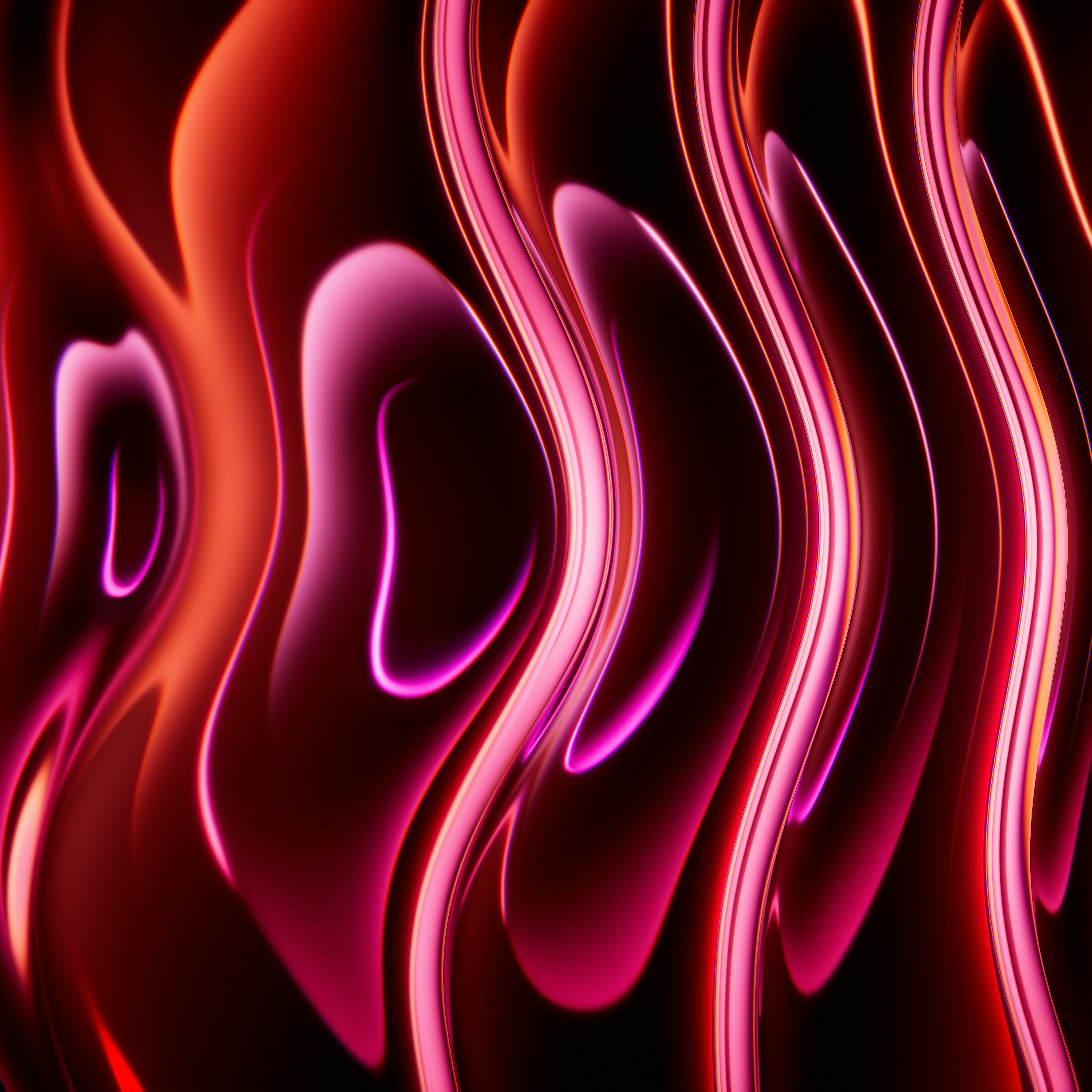 Abstract, Liquid, Swirl, Neon Wallpaper in 5K resolution (5888x5888) Abstract, Liquid, Swirl, Neon 5K Wallpaper Background (5888x5888)