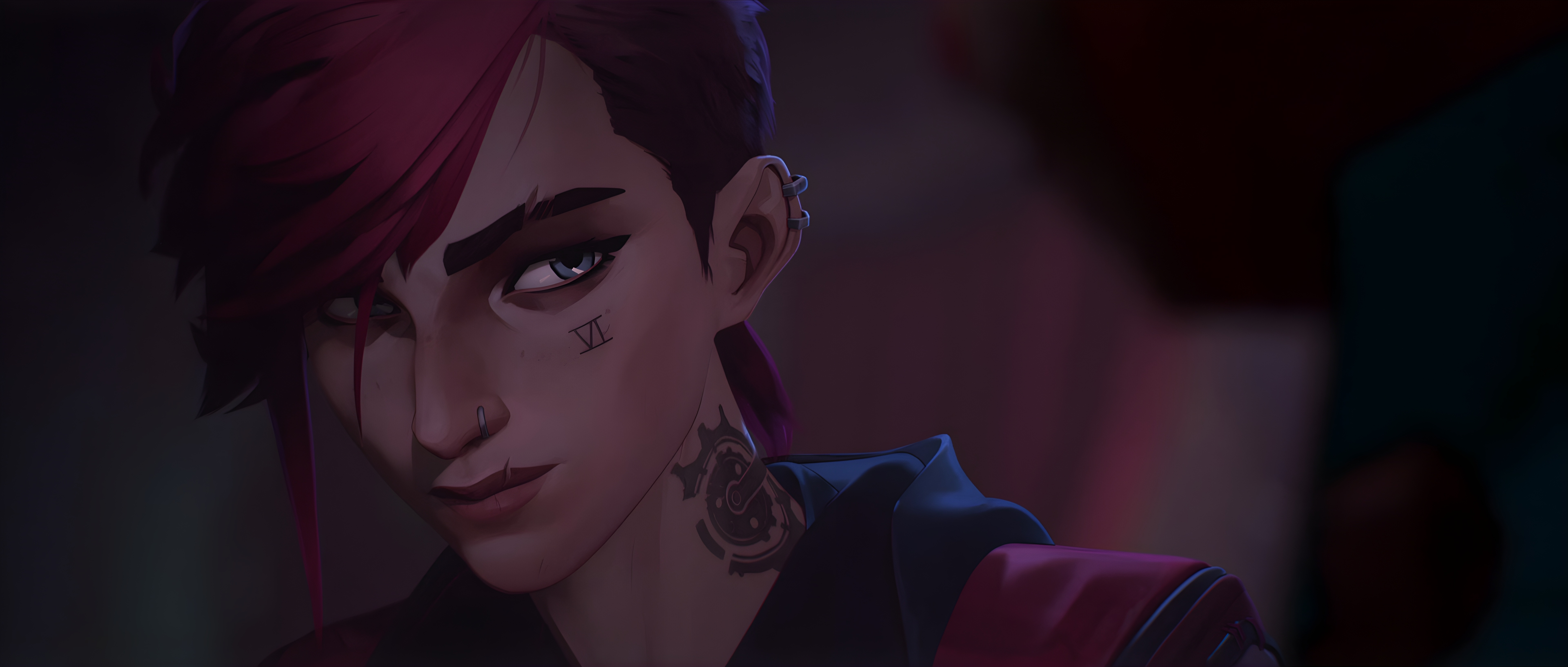 Arcane, Vi, Animated, Character Wallpaper in 5K resolution (7680x3265) Arcane, Vi, Animated, Character 5K Wallpaper Background (7680x3265)