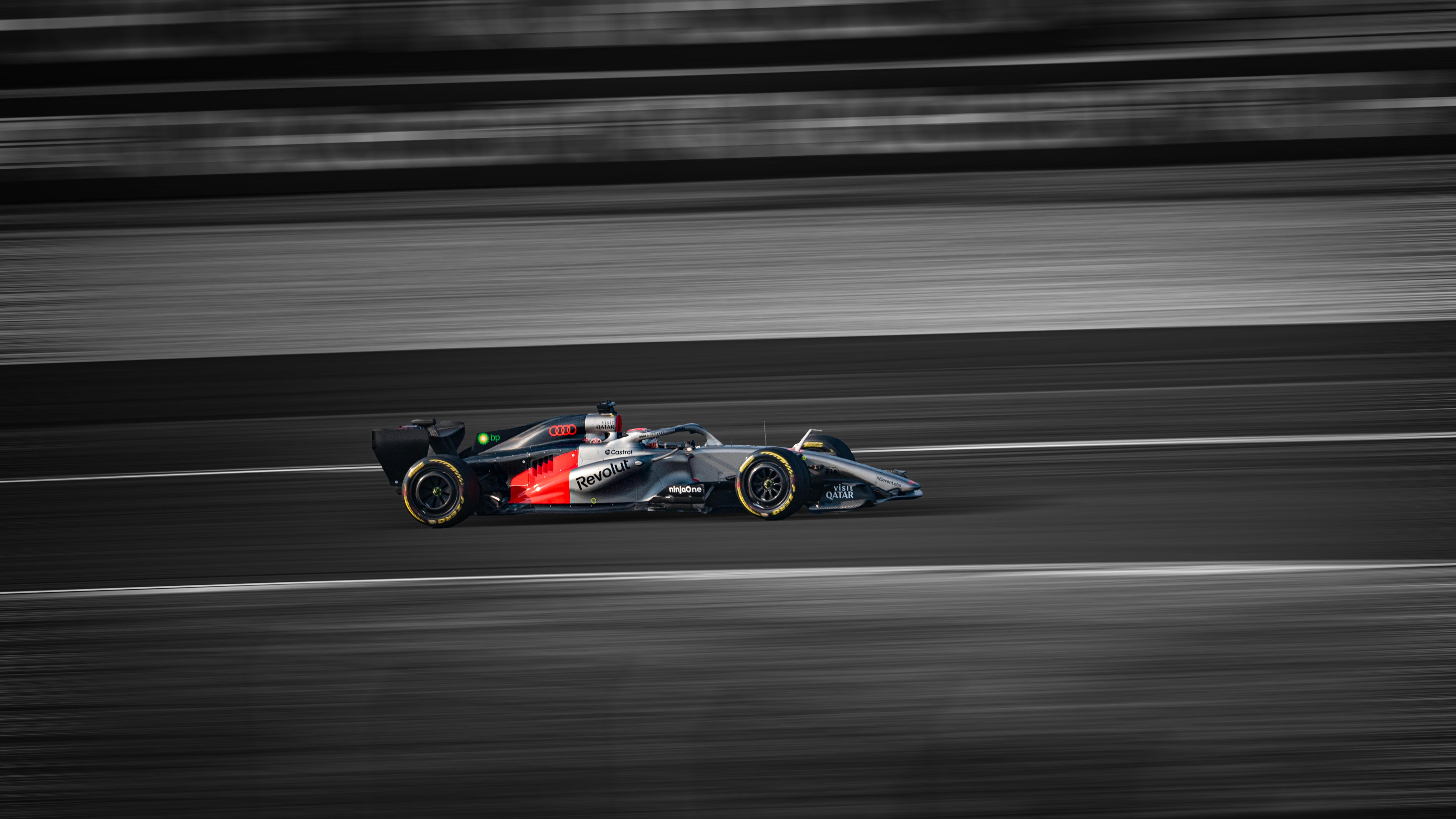 Audi Formula One Race Car - 5K Background Audi Formula One Race Car - Sports Action Photography 5K Wallpaper (5541x3117)