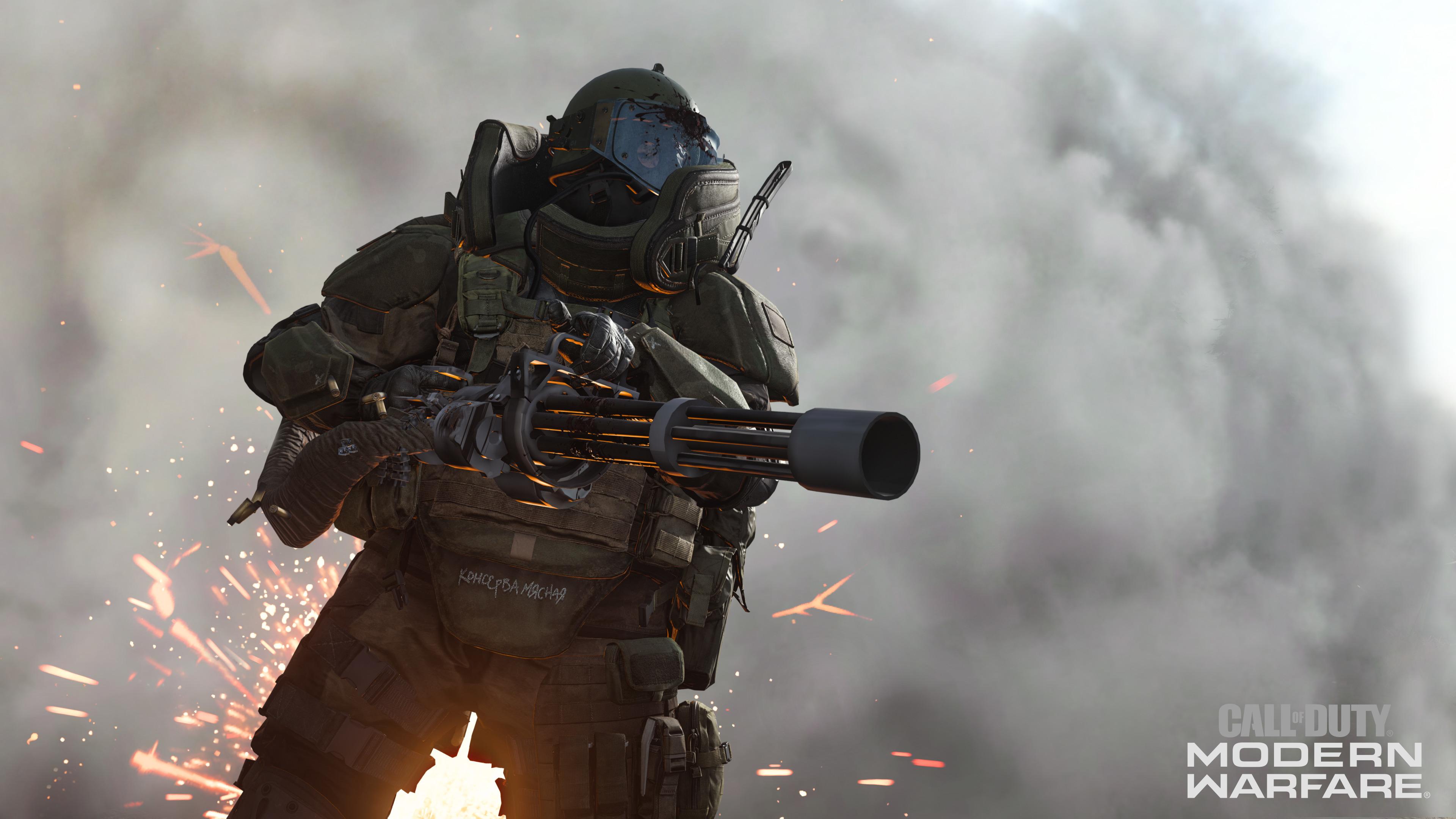 Call Of Duty Modern Warfare Juggernaut - 4K Background Call Of Duty Modern Warfare Juggernaut - Digital Game Art 4K Wallpaper (3840x2160)