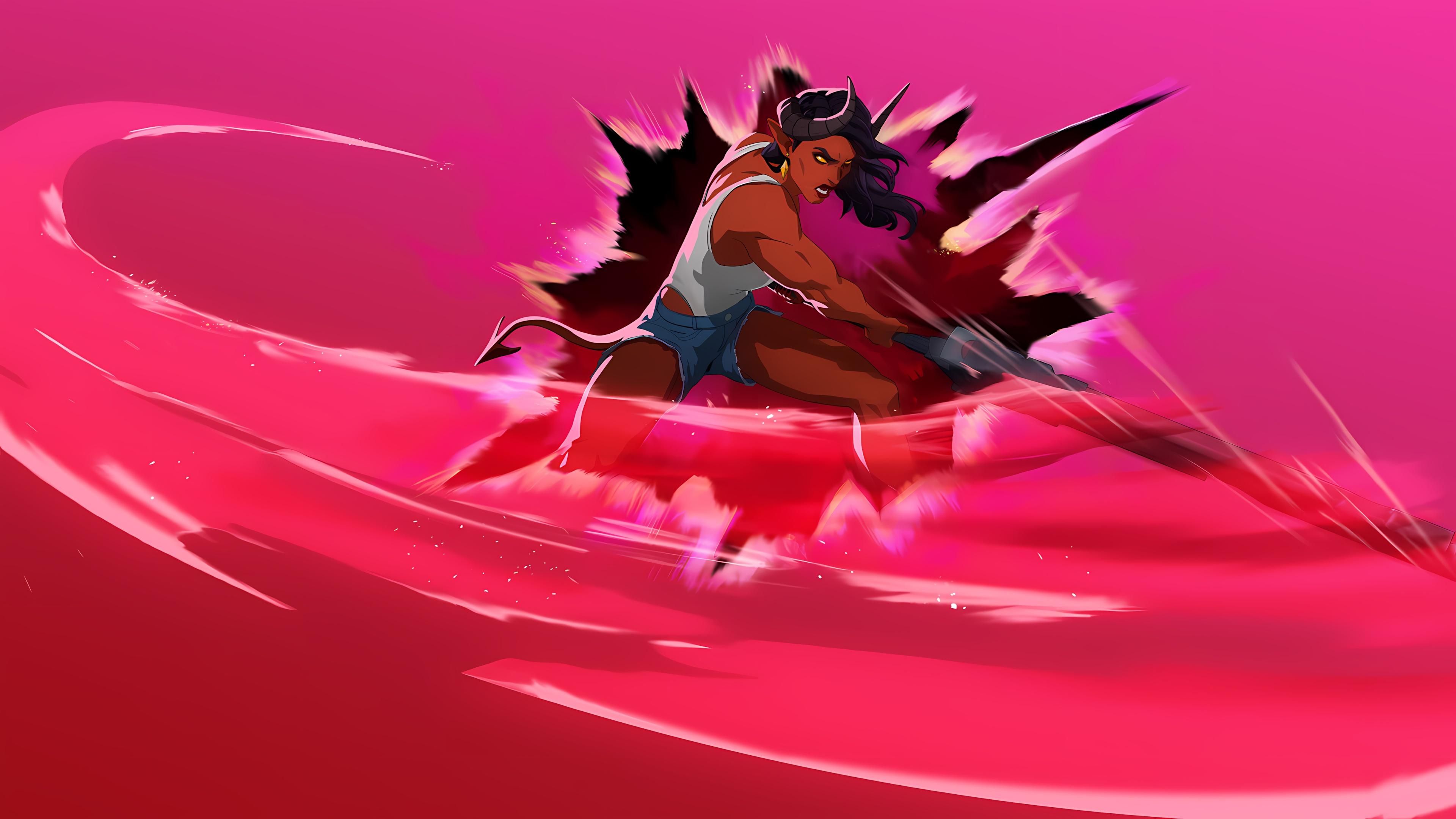 Character Art, Devil, Warrior, Fantasy Wallpaper in 4K resolution (3840x2160) Character Art, Devil, Warrior, Fantasy 4K Wallpaper Background (3840x2160)