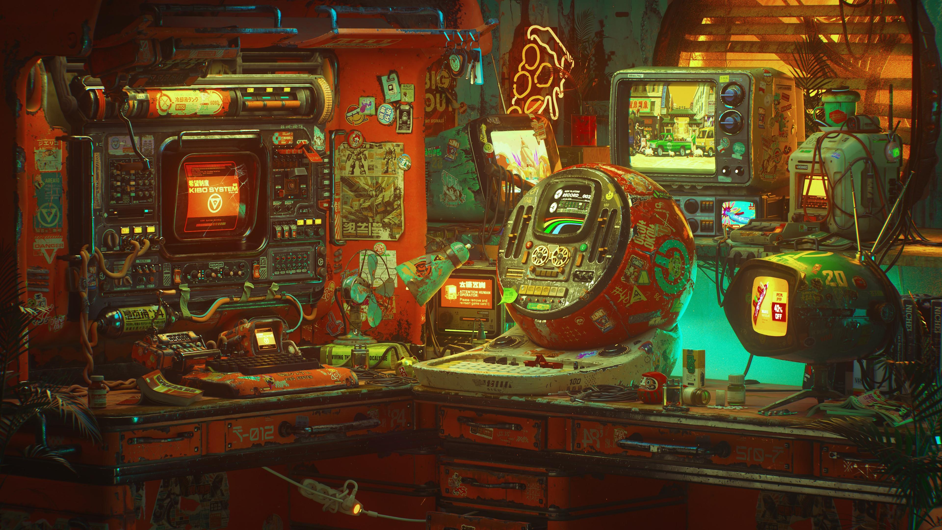 Cyberpunk, Sci-Fi, Technology, Dystopian Wallpaper in 4K resolution (3840x2160) Cyberpunk, Sci-Fi, Technology, Dystopian 4K Wallpaper Background (3840x2160)