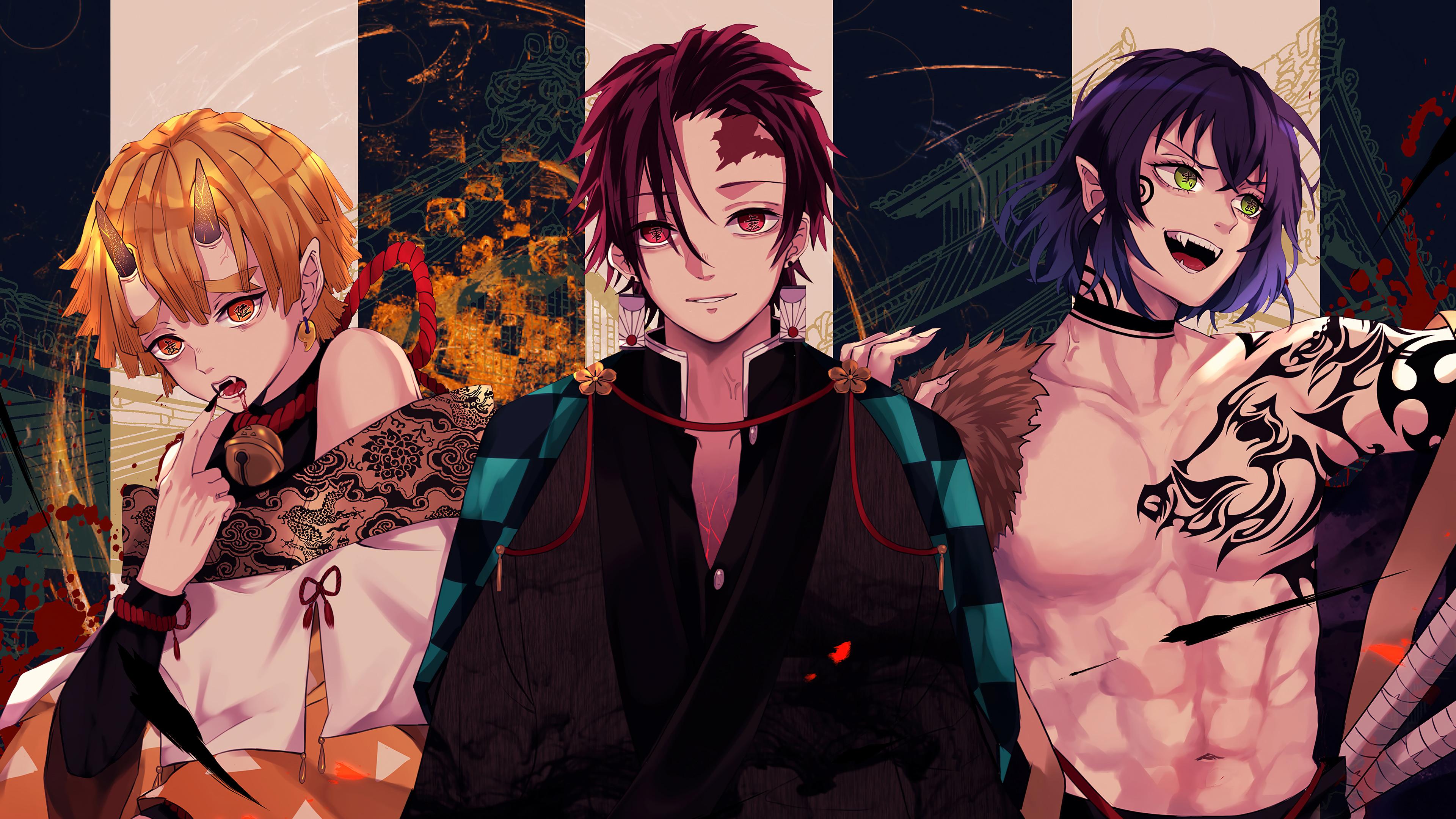 Demon Slayer, Anime, Fan Art, Manga Wallpaper in 4K resolution (3840x2160) Demon Slayer, Anime, Fan Art, Manga 4K Wallpaper Background (3840x2160)