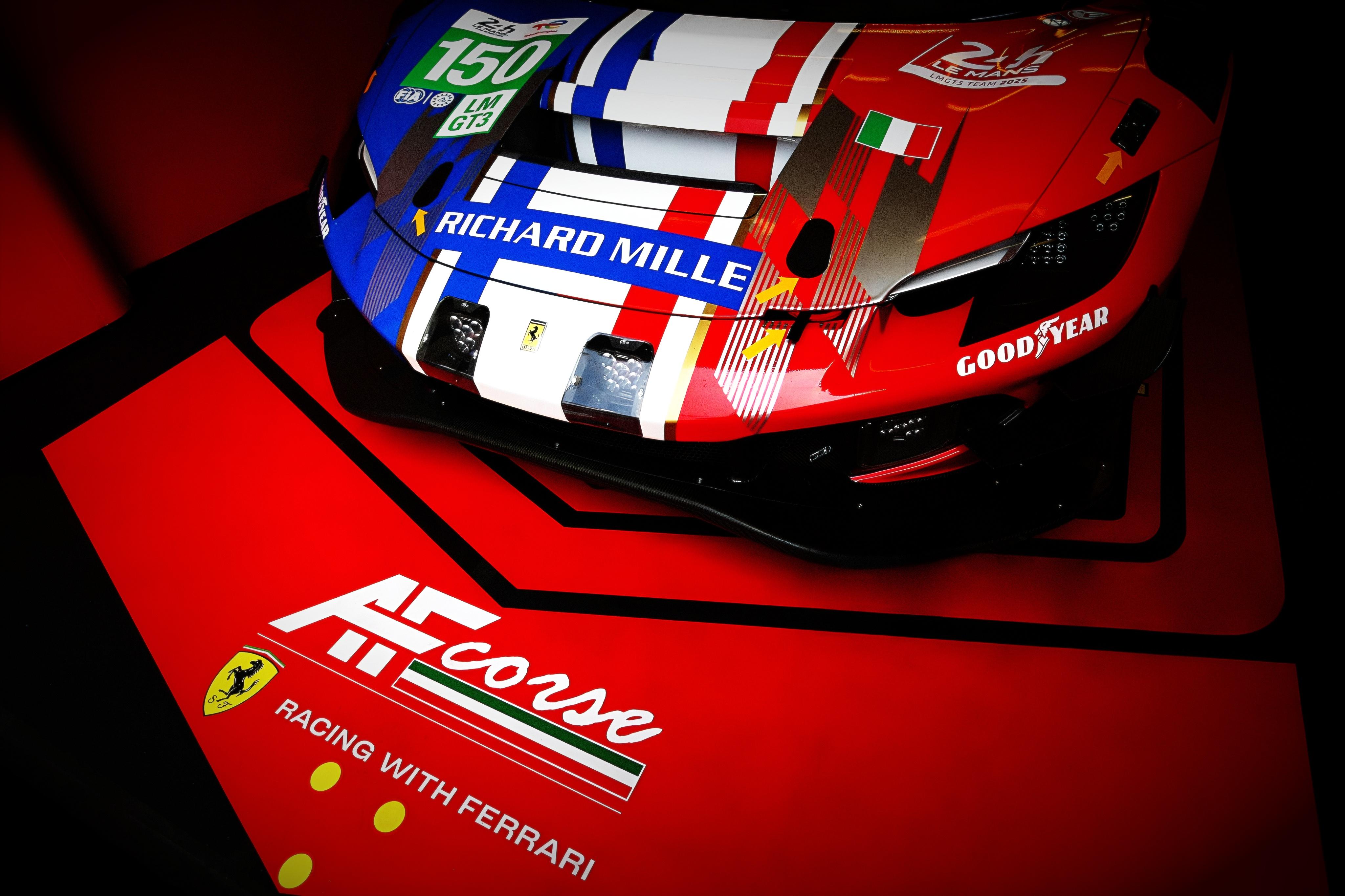 Ferrari AF Corse Race Car - 4K Background Ferrari AF Corse Race Car - Automotive Photography 4K Wallpaper (4096x2730)