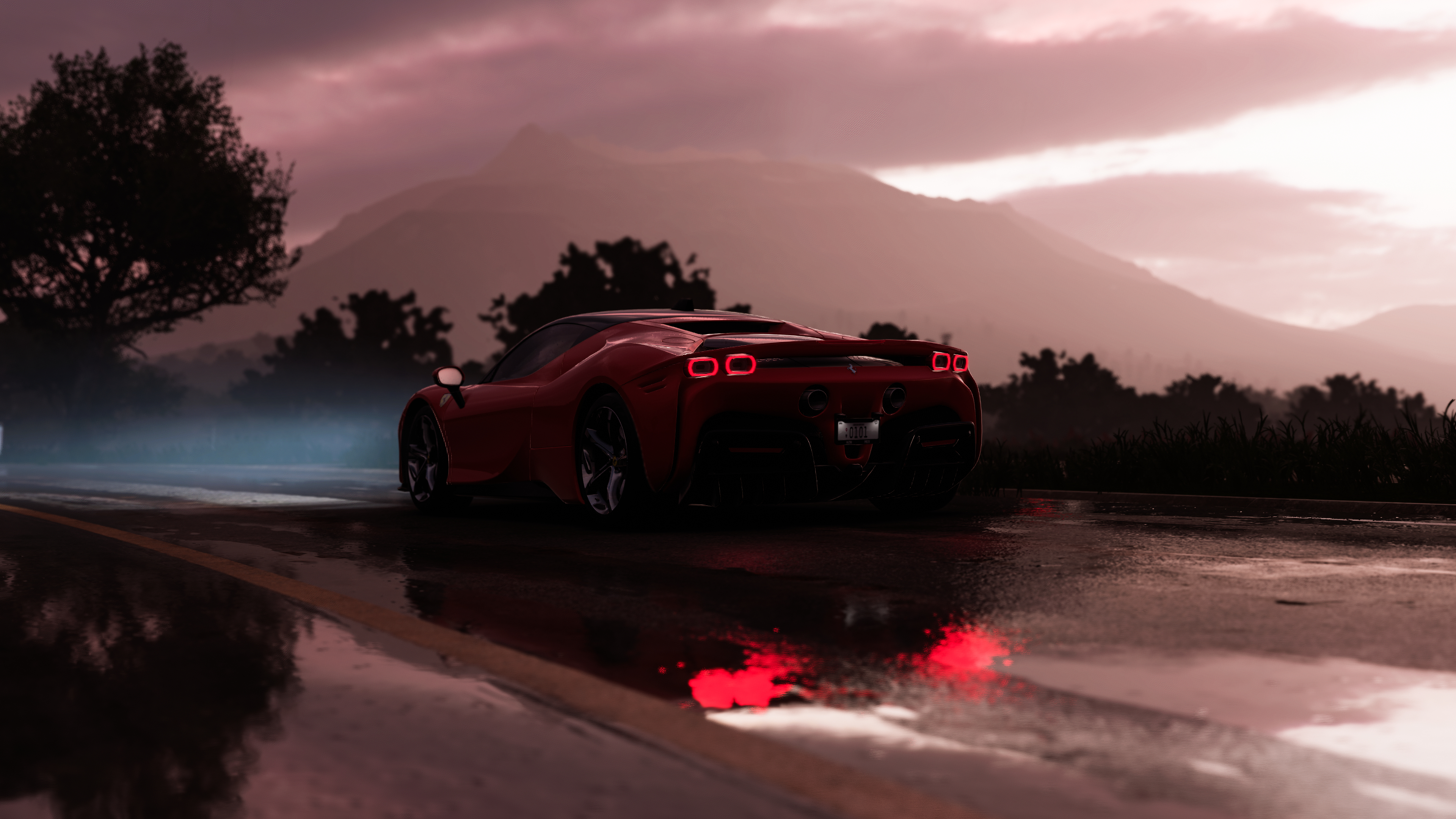 Ferrari, Supercar, Sports Car, Red Car Wallpaper in 4K resolution (3840x2160) Ferrari, Supercar, Sports Car, Red Car 4K Wallpaper Background (3840x2160)