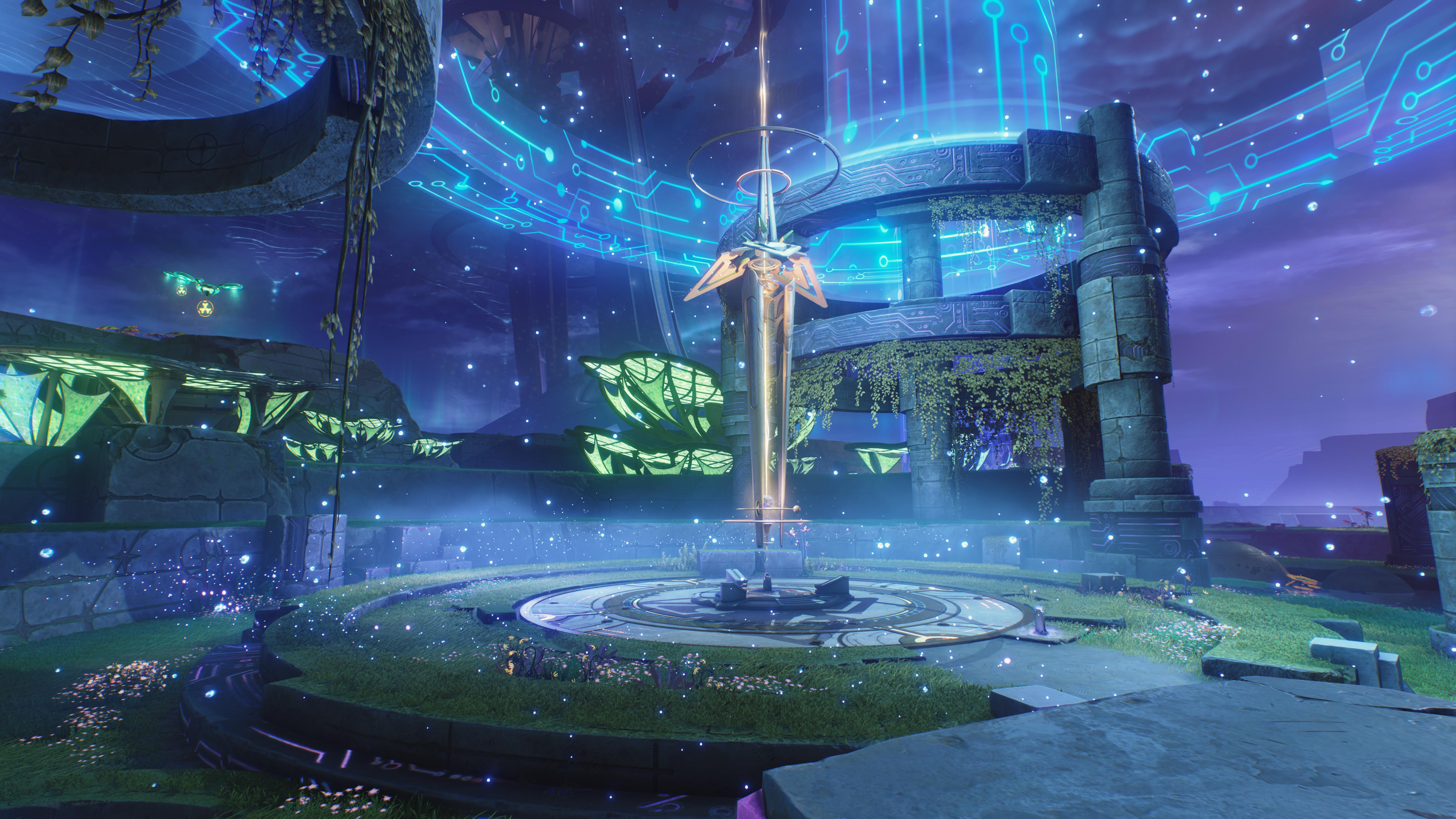 Genshin Impact Ancient Ruins - 5K Background Genshin Impact Ancient Ruins - Game Screenshot 5K Wallpaper (5120x2880)
