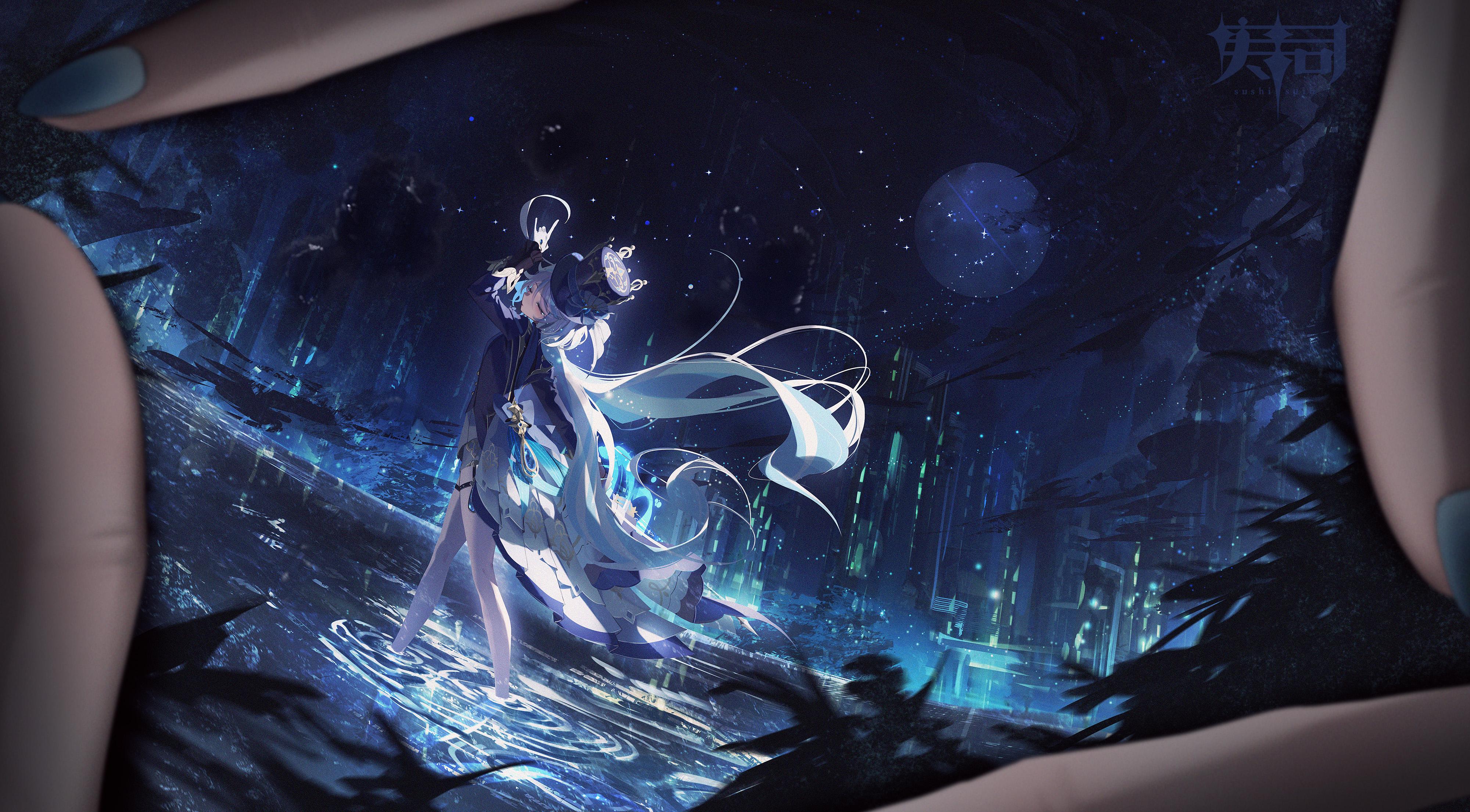 Hands Holding Mualani Photo - 4K Background Hands Holding Mualani Photo - Digital Anime Art 4K Wallpaper (4000x2211)
