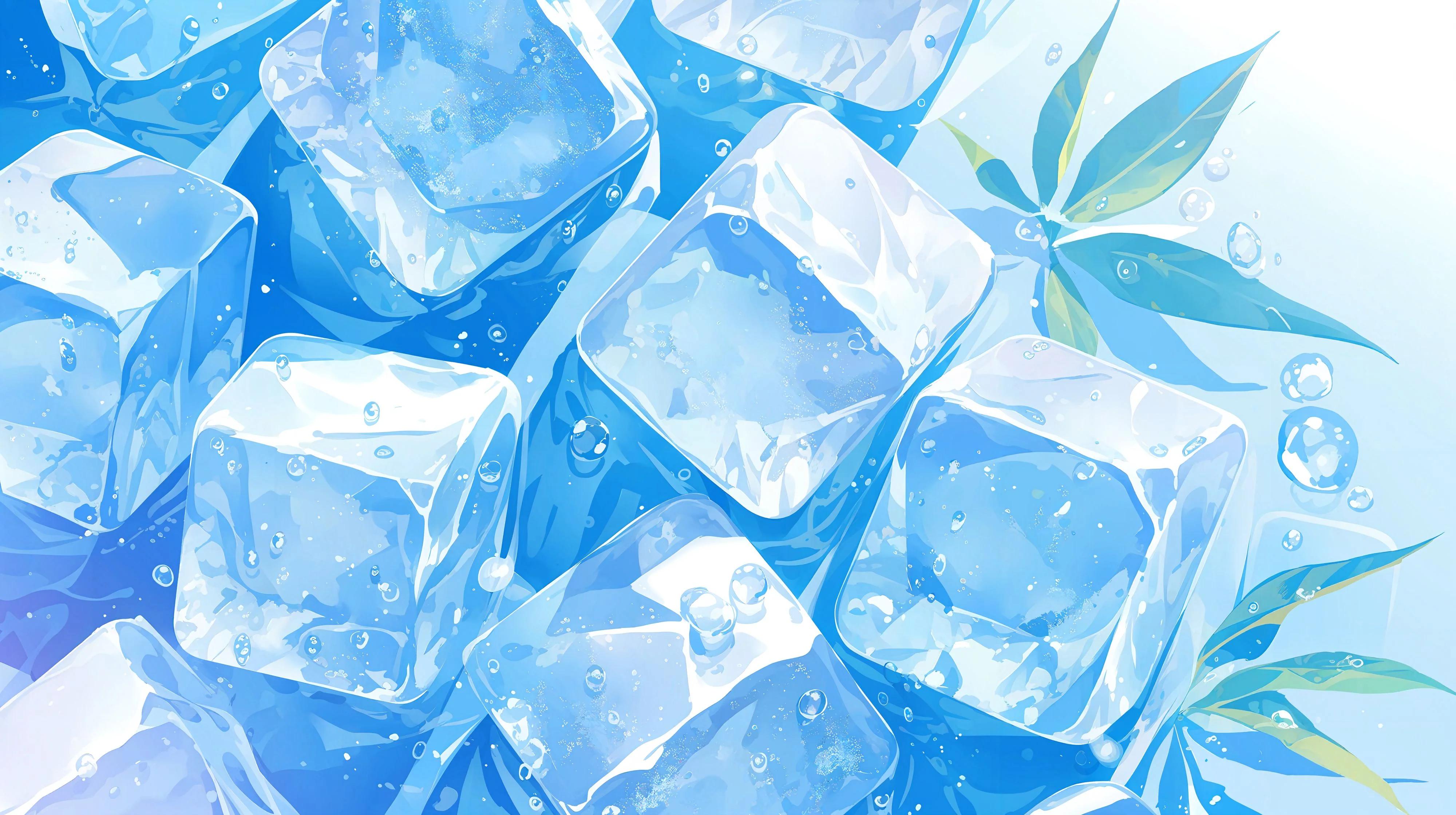 Ice Cubes, Cold, Frozen, Water Wallpaper in 4K resolution (4000x2240) Ice Cubes, Cold, Frozen, Water 4K Wallpaper Background (4000x2240)