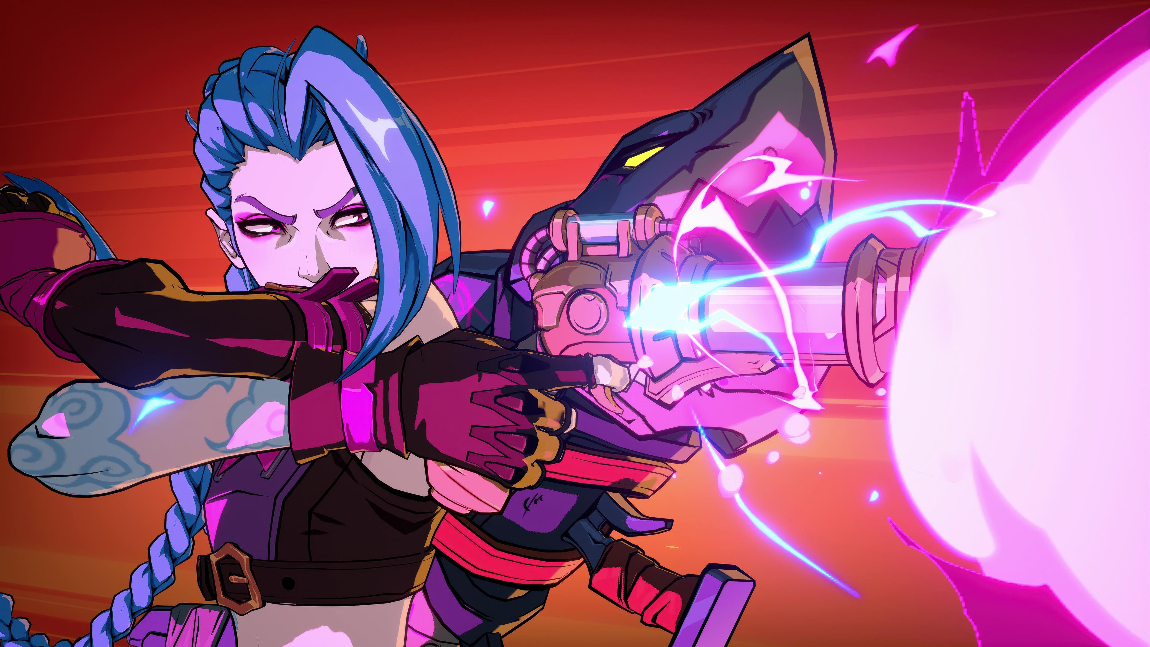 Jinx, League Of Legends, Arcane, Character Art Wallpaper in 4K resolution (3840x2160) Jinx, League Of Legends, Arcane, Character Art 4K Wallpaper Background (3840x2160)