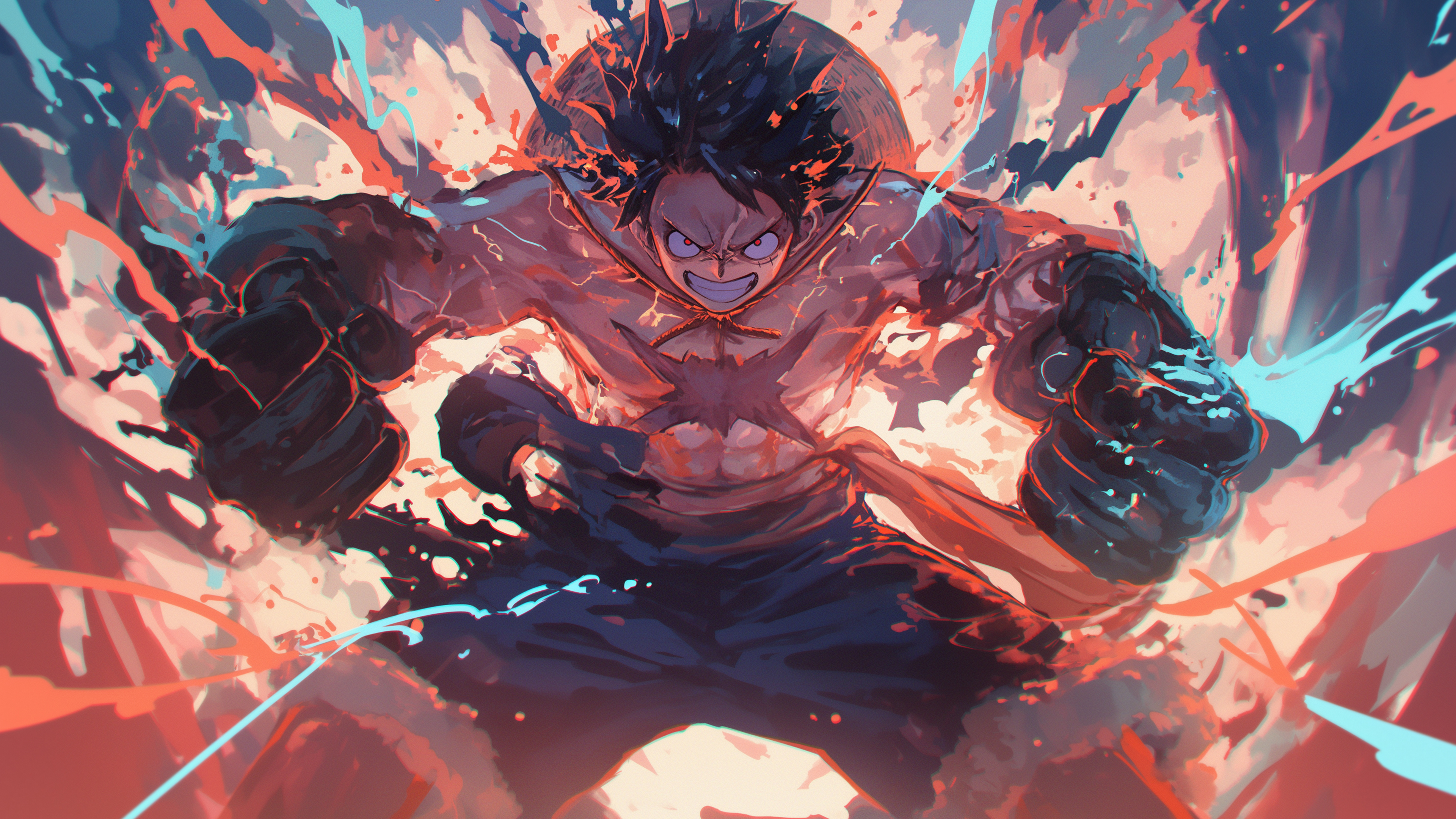 Luffy, One Piece, Anime, Manga Wallpaper in 4K resolution (3840x2160) Luffy, One Piece, Anime, Manga 4K Wallpaper Background (3840x2160)
