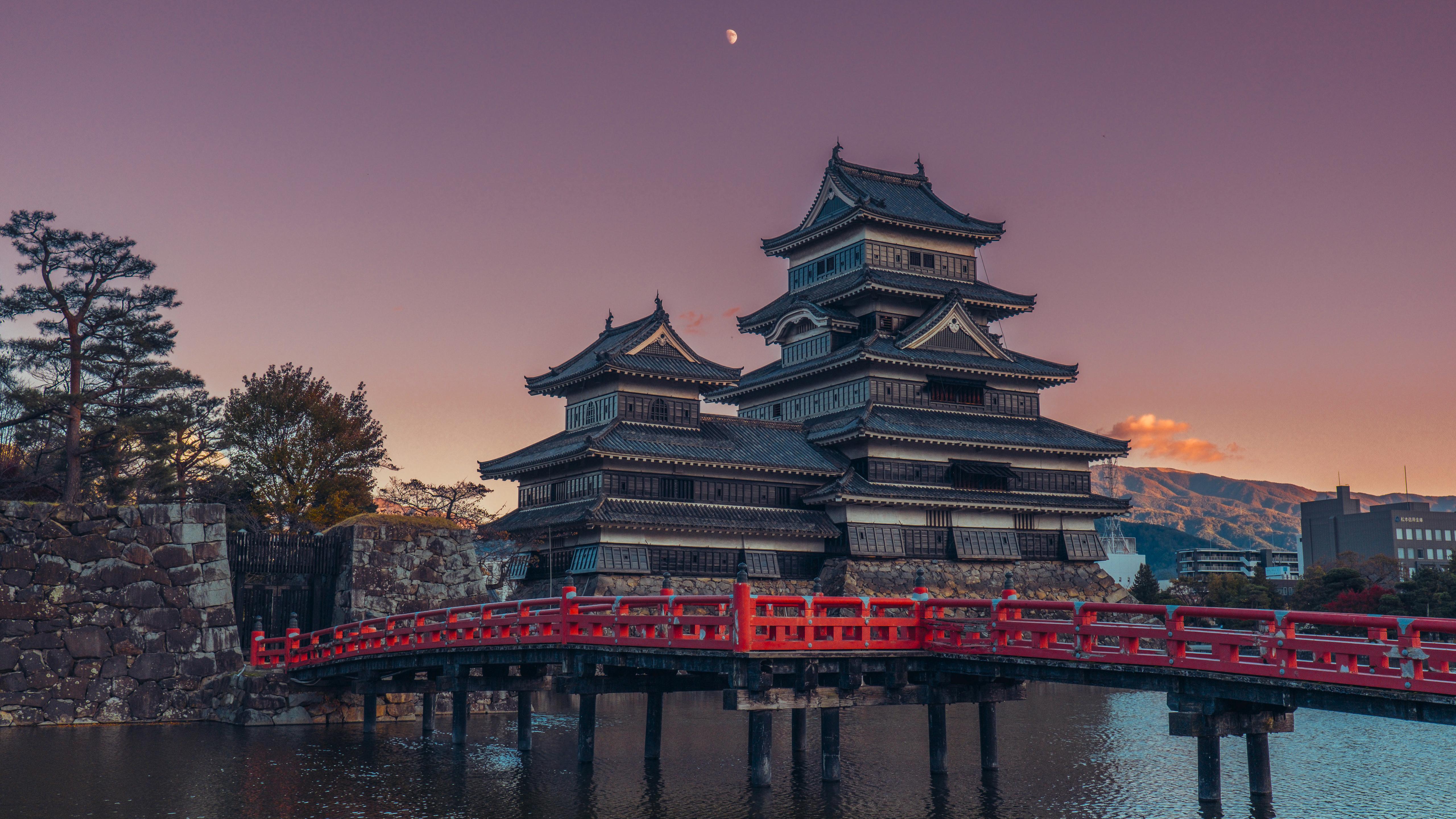 Matsumoto Castle, Japan, Asian Architecture, Travel Destination Wallpaper in 5K resolution (5120x2880) Matsumoto Castle, Japan, Asian Architecture, Travel Destination 5K Wallpaper Background (5120x2880)