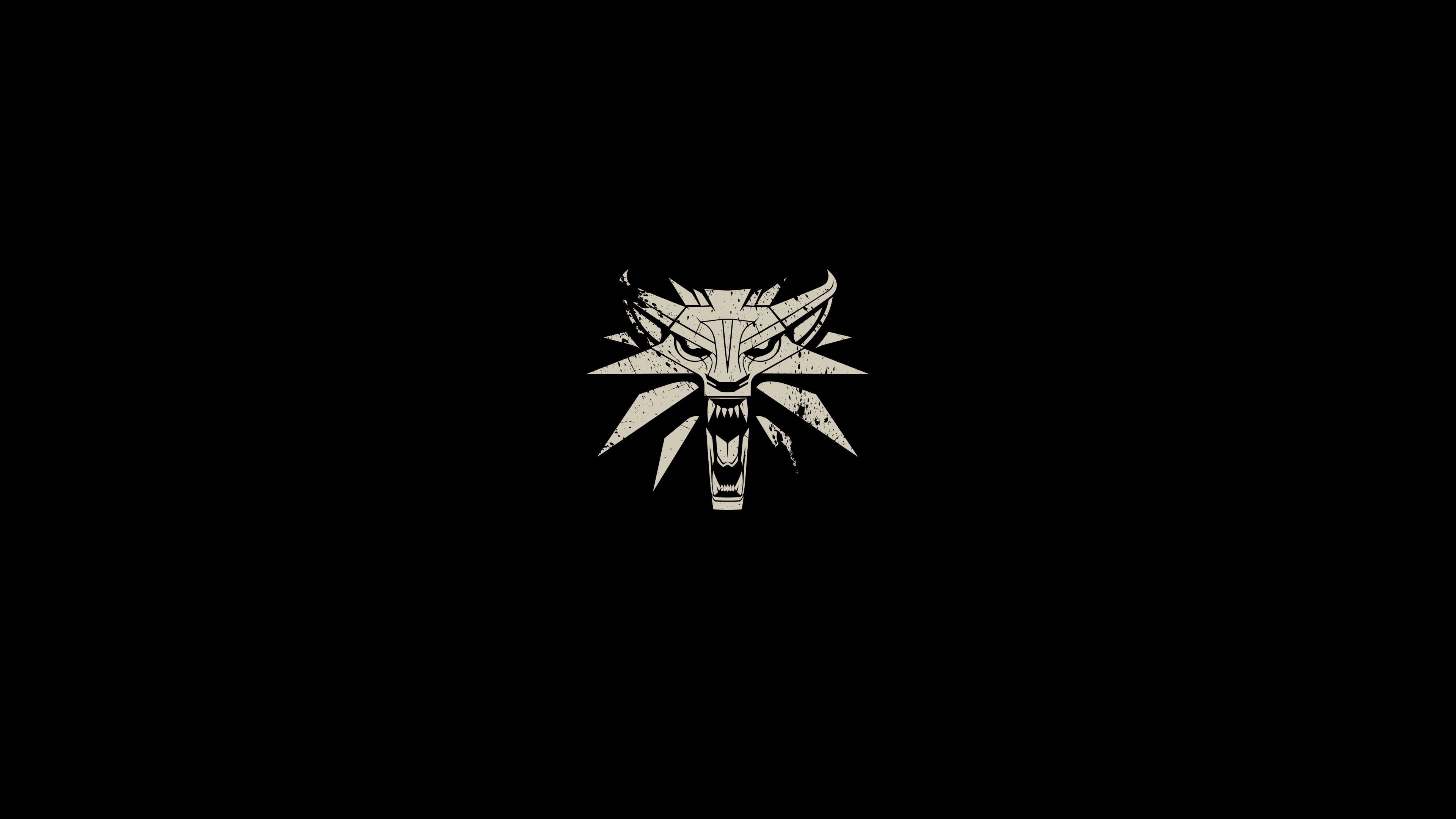 Minimalism, Simple Background, Black Background, Logo, Wolf 4K Wallpaper A Stunning Minimalism, Simple Background, Black Background, Logo, Wolf 4K Desktop and Mobile Wallpaper Background (3840x2160)