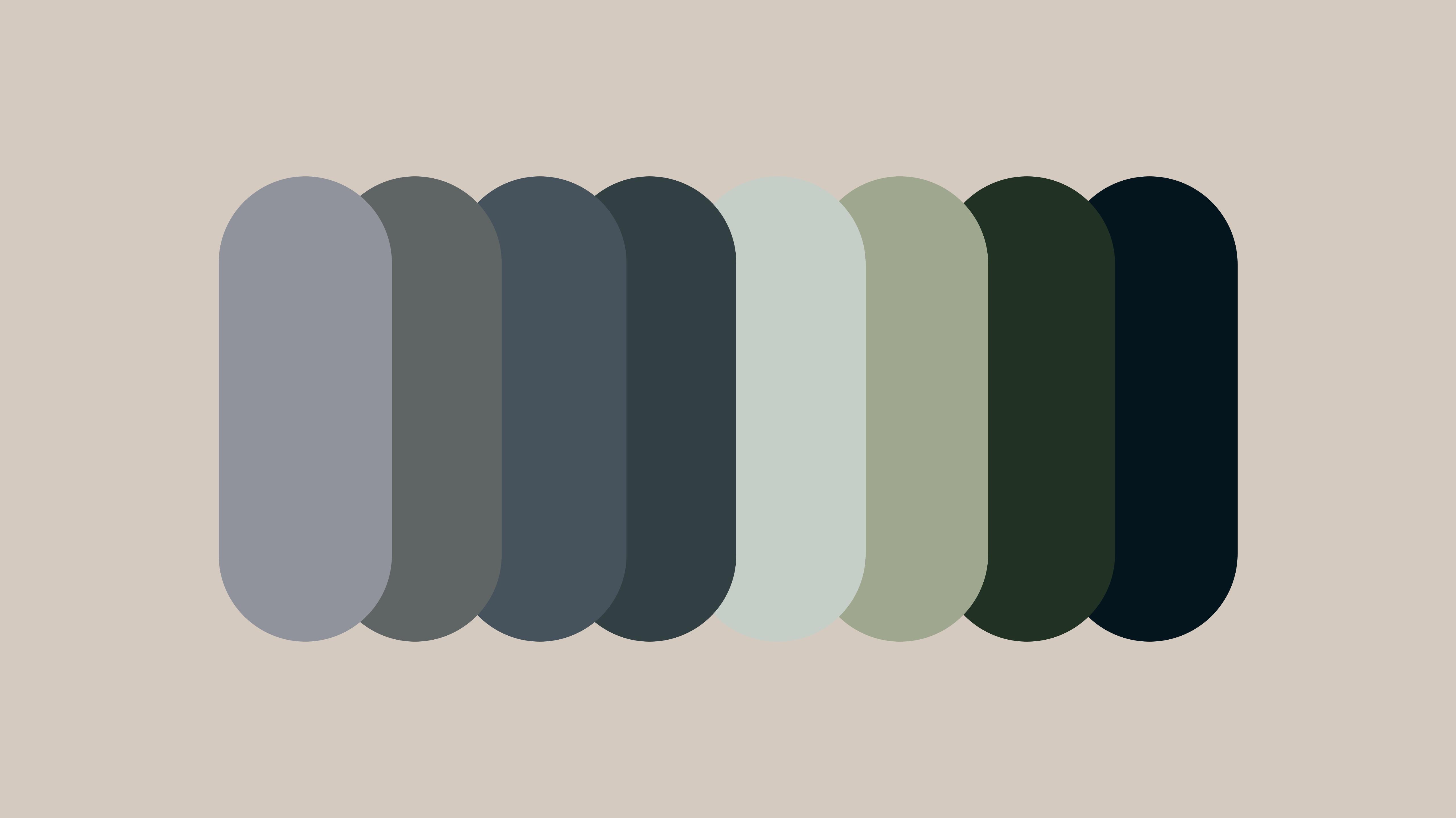 Muted Earth Tone Color Swatches - 5K Background Muted Earth Tone Color Swatches - Minimalist Graphic Design 5K Wallpaper (5120x2880)