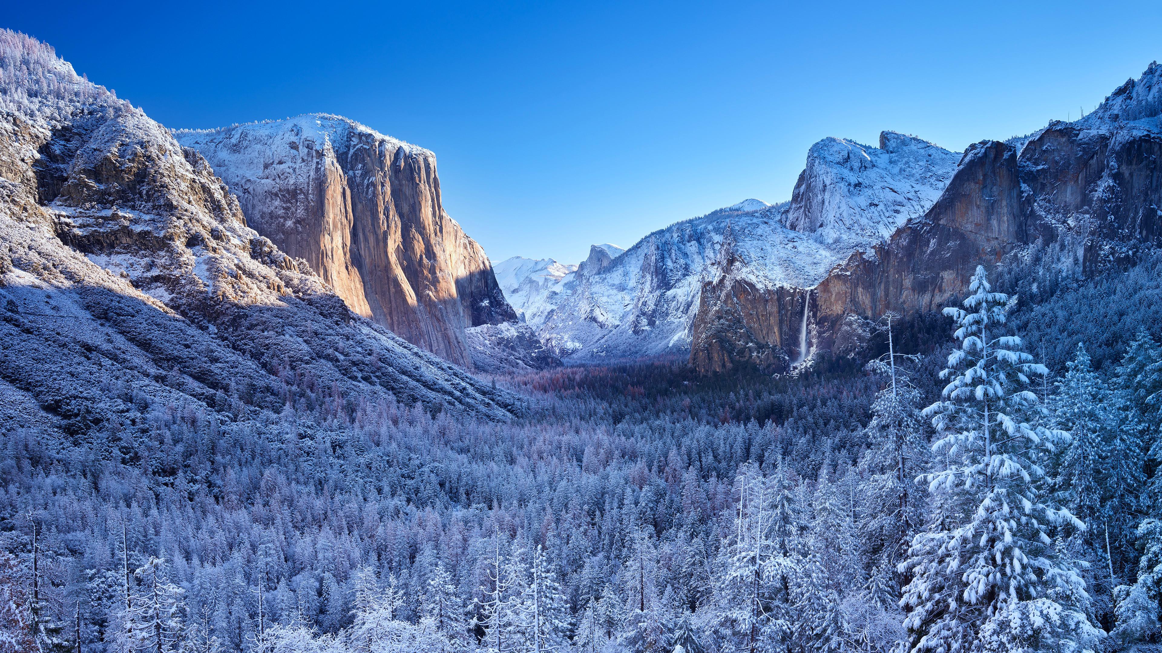 Nature, Landscape, Mountains, Sky, Winter 4K Wallpaper A Stunning Nature, Landscape, Mountains, Sky, Winter 4K Desktop and Mobile Wallpaper Background (3840x2160)