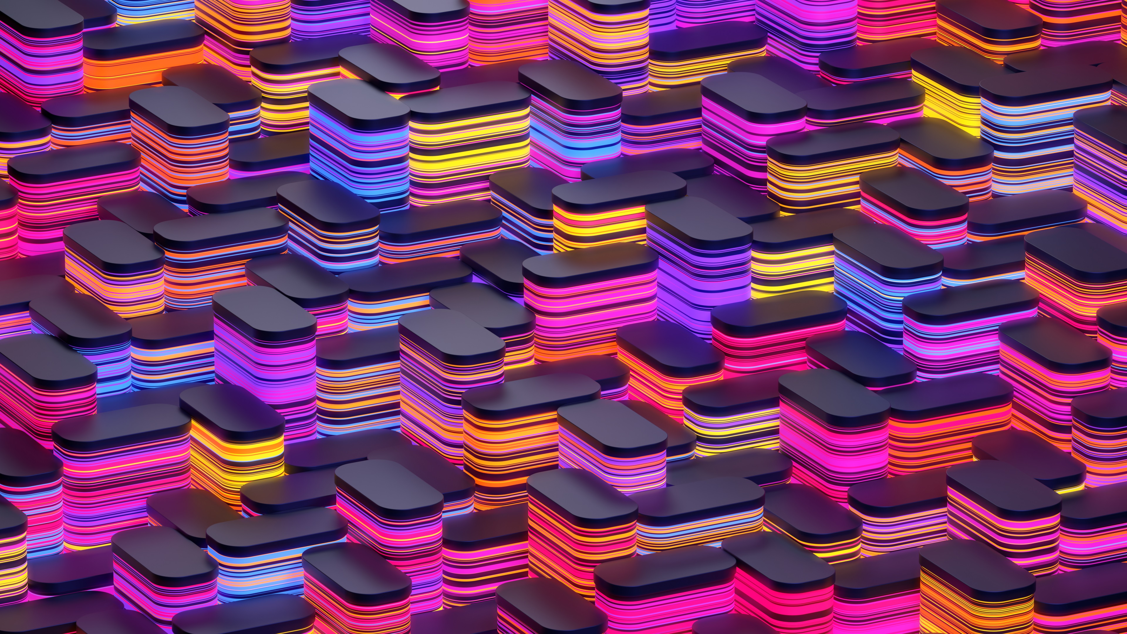 Neon, 3D, Abstract, Design Wallpaper in 4K resolution (3840x2160) Neon, 3D, Abstract, Design 4K Wallpaper Background (3840x2160)