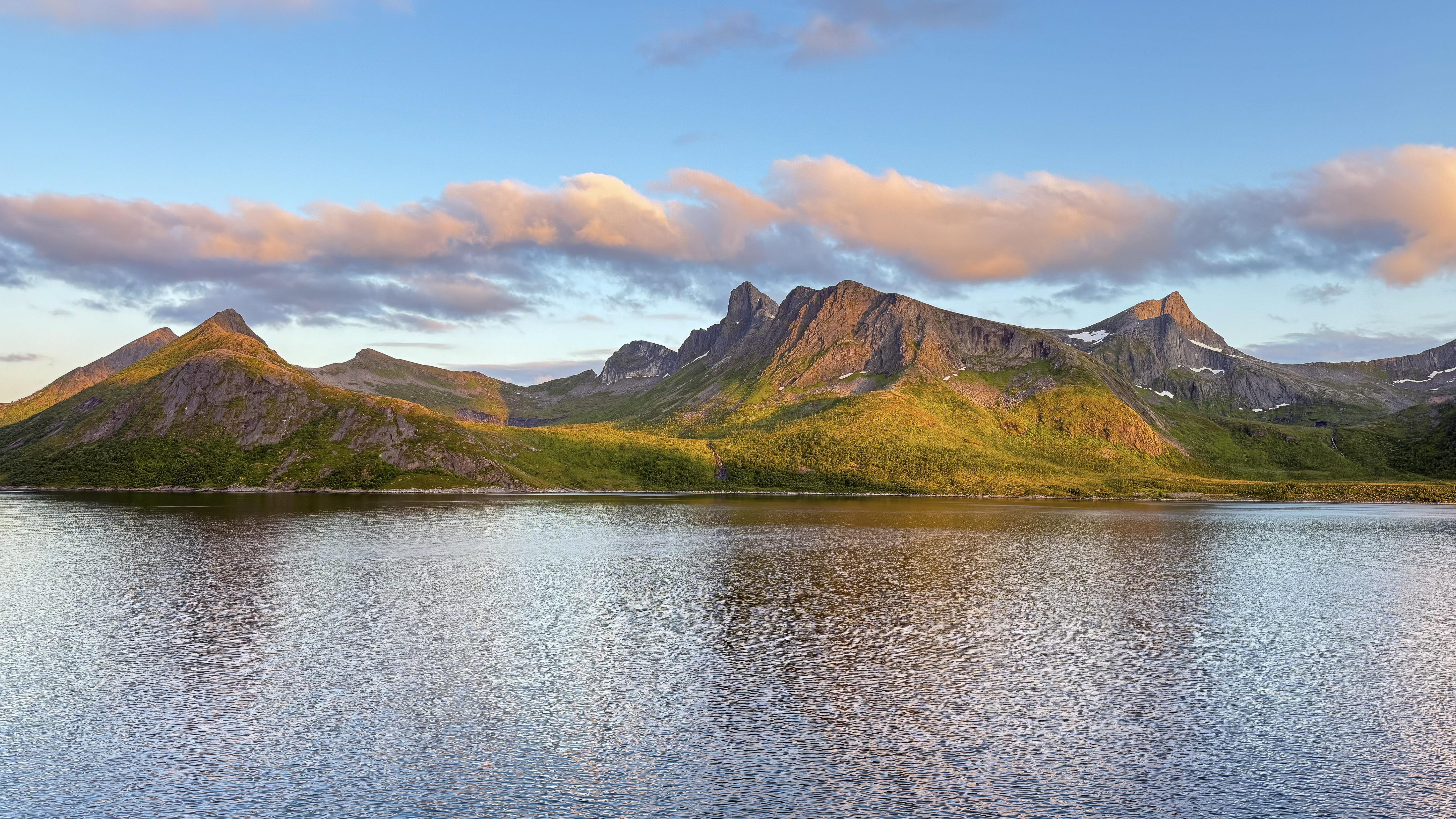 Norway, Lofoten Islands, Mountain, Lake Wallpaper in 5K resolution (5625x3164) Norway, Lofoten Islands, Mountain, Lake 5K Wallpaper Background (5625x3164)