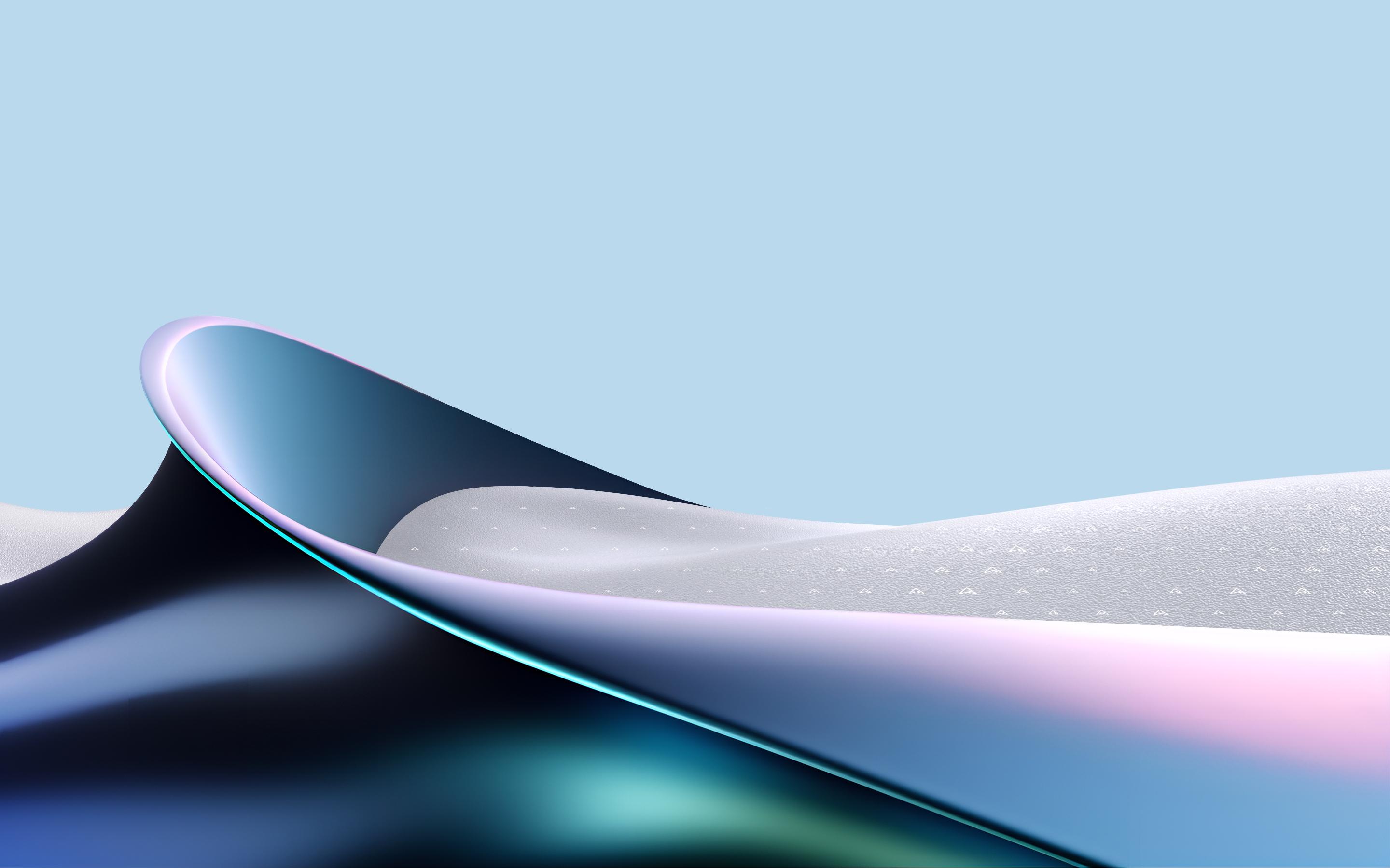 PlayStation 5 Abstract Wave Design - 2K Background PlayStation 5 Abstract Wave Design - 3D Digital Art 2K Wallpaper (2880x1800)
