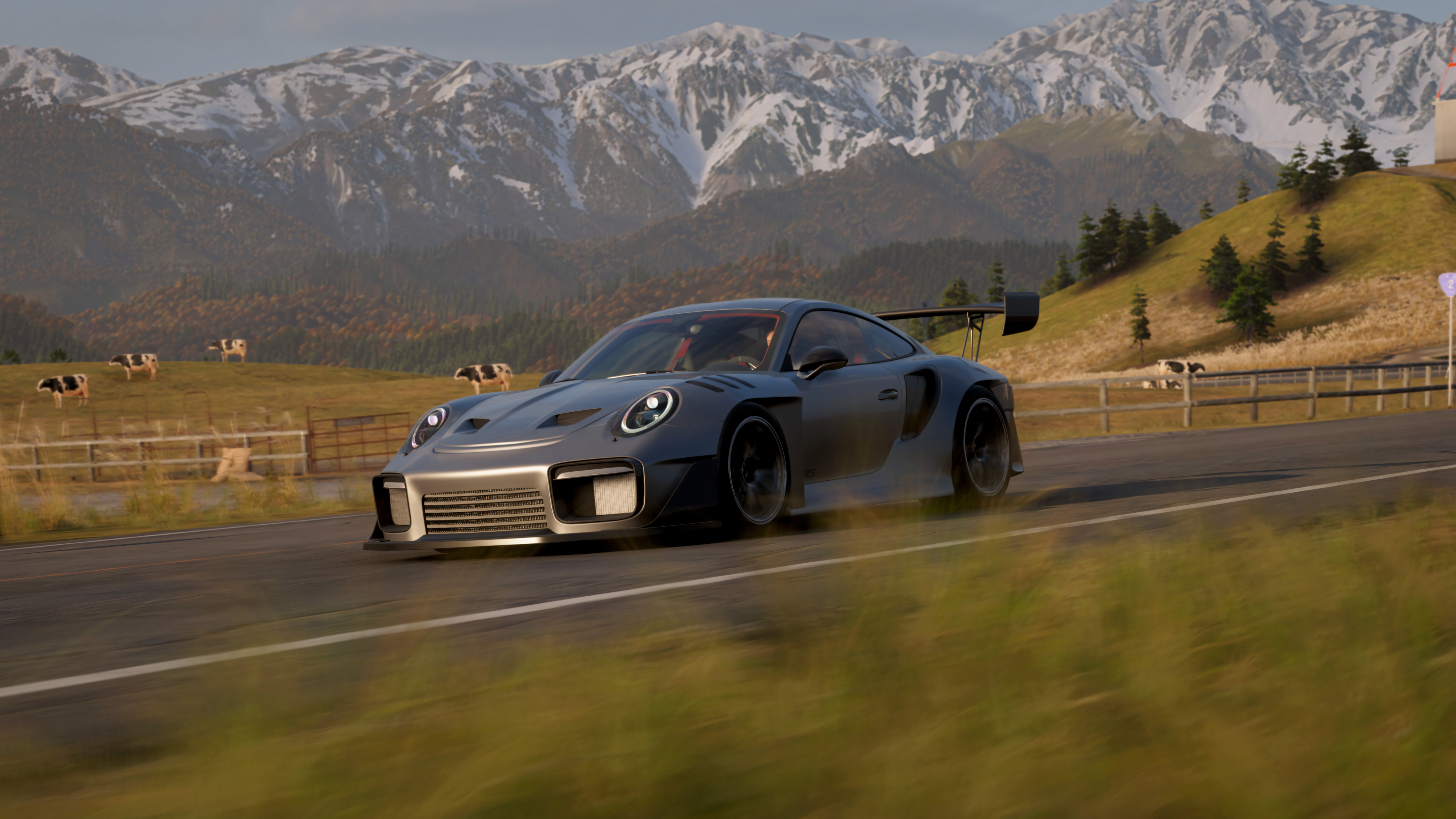Porsche 911 GT2 RS Mountain Drive - 4K Background Porsche 911 GT2 RS Mountain Drive - Gaming Screenshot 4K Wallpaper (3840x2160)