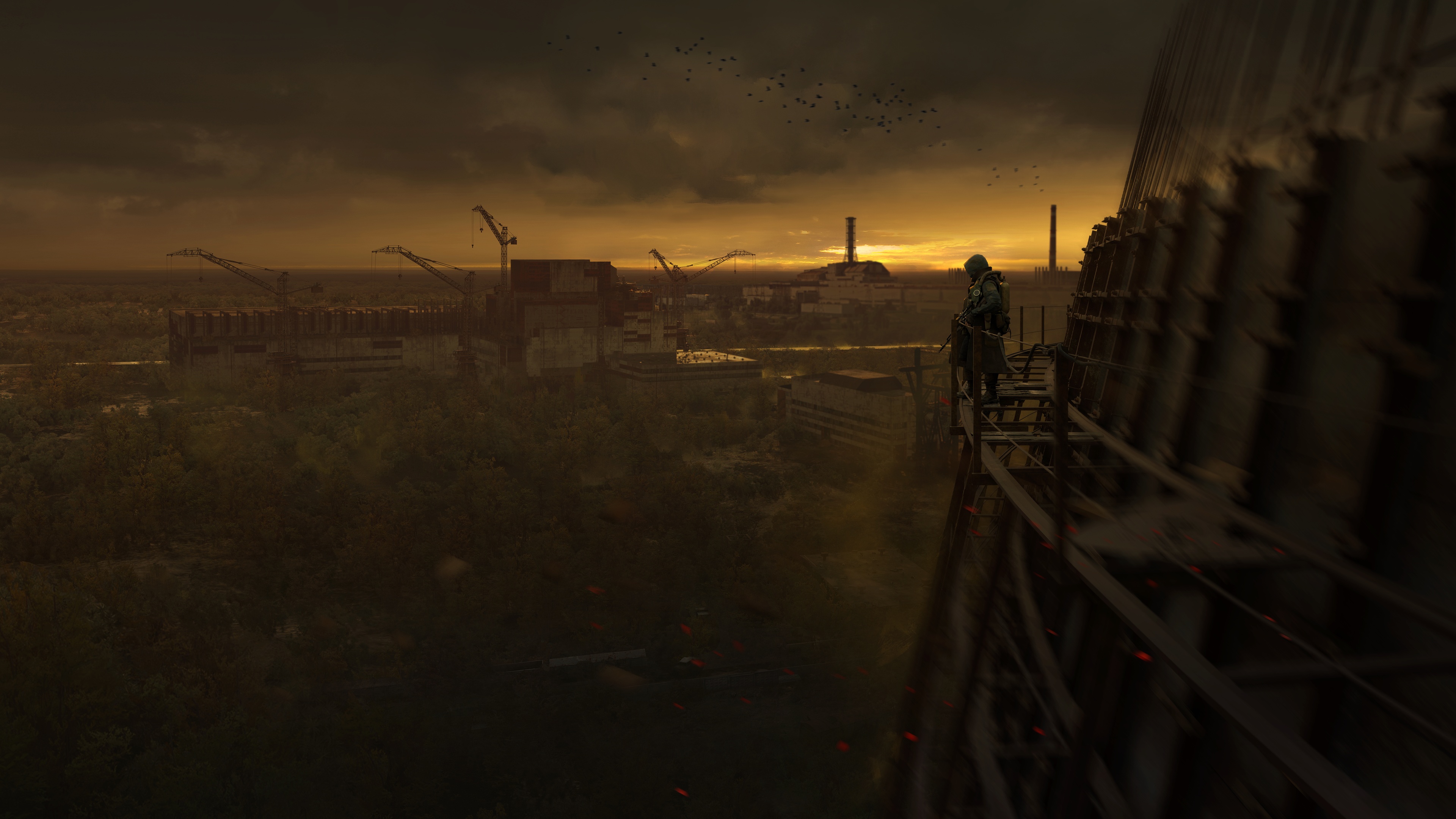 Post-Apocalyptic, Chernobyl, Ruins, Digital Art Wallpaper in 4K resolution (3840x2160) Post-Apocalyptic, Chernobyl, Ruins, Digital Art 4K Wallpaper Background (3840x2160)