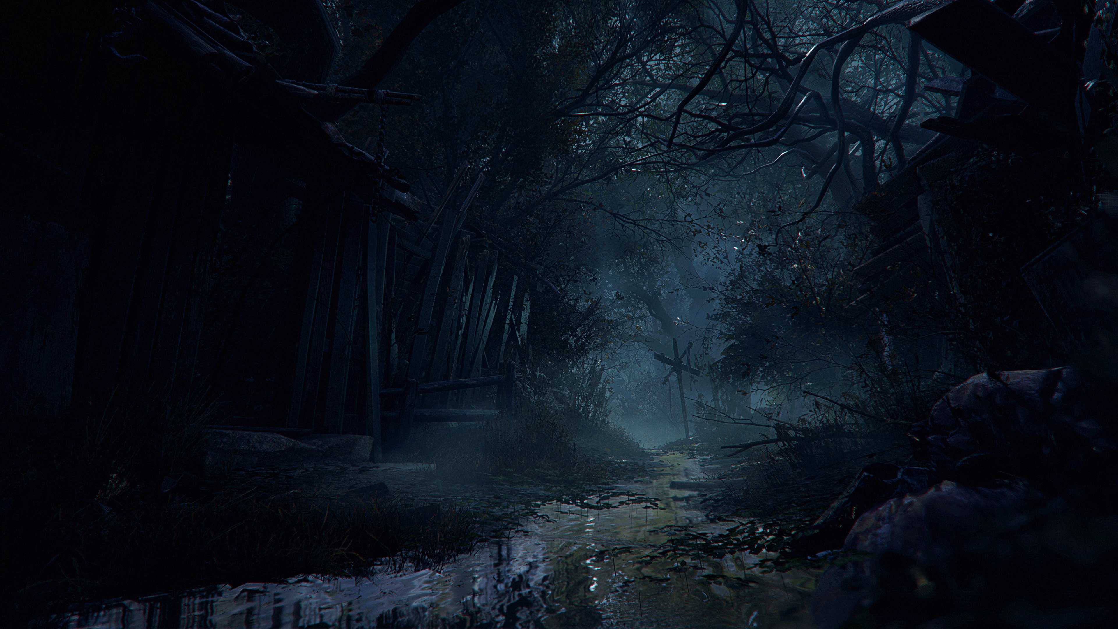 Resident Evil, Village, Horror, Forest 4K Desktop Wallpaper Resident Evil, Village, Horror, Forest 4K Desktop Wallpaper Background (3840x2160) Free Download