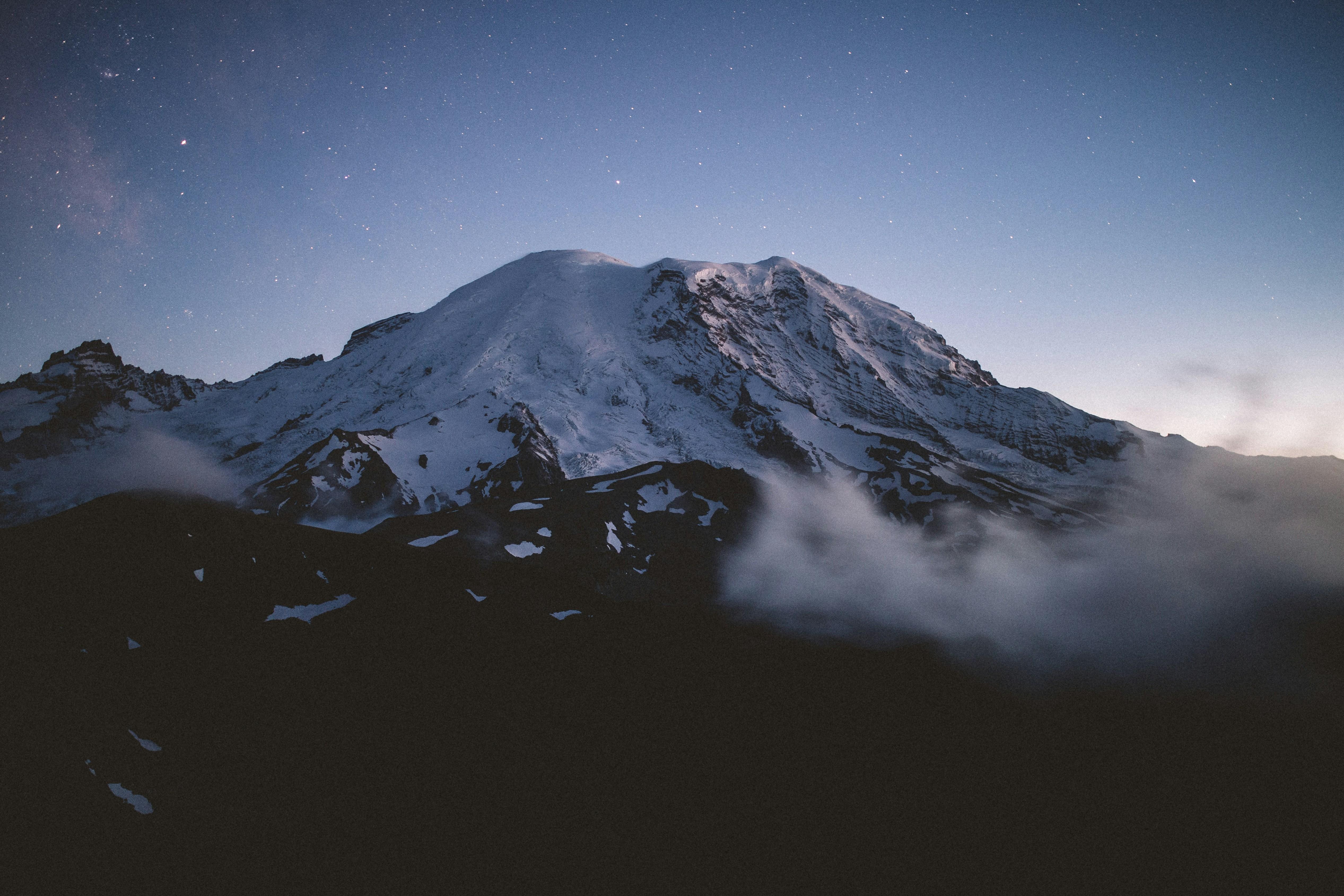 Snowy Mountains, Night Sky, Mountainscape, Outdoor Adventure Wallpaper in 4K resolution (5068x3379) Snowy Mountains, Night Sky, Mountainscape, Outdoor Adventure 4K Wallpaper Background (5068x3379)