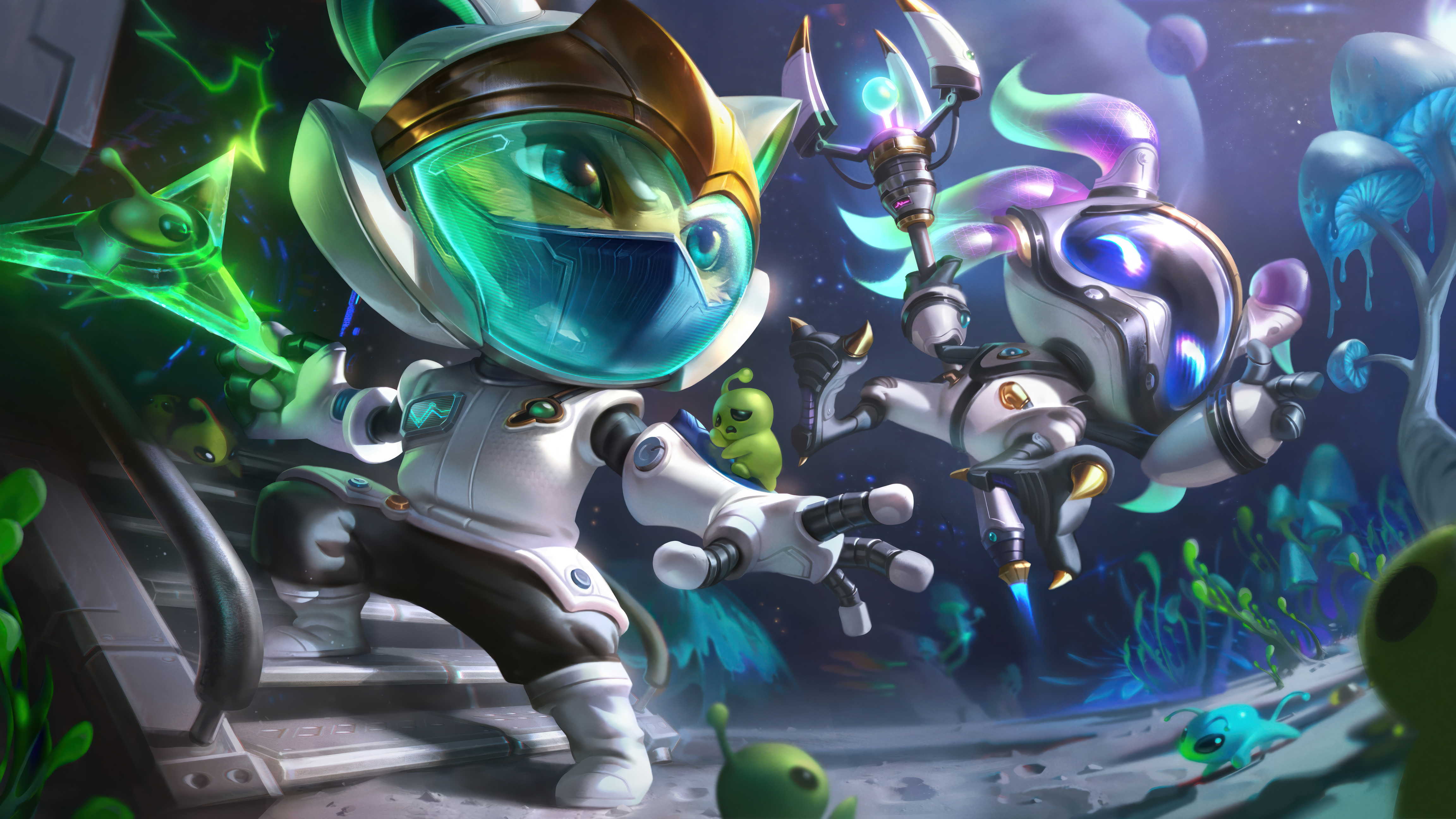 Space, League of Legends, Alien, Lulu, Astro 4K Wallpaper Space, League of Legends, Alien, Lulu, Astro 4K Wallpaper Background