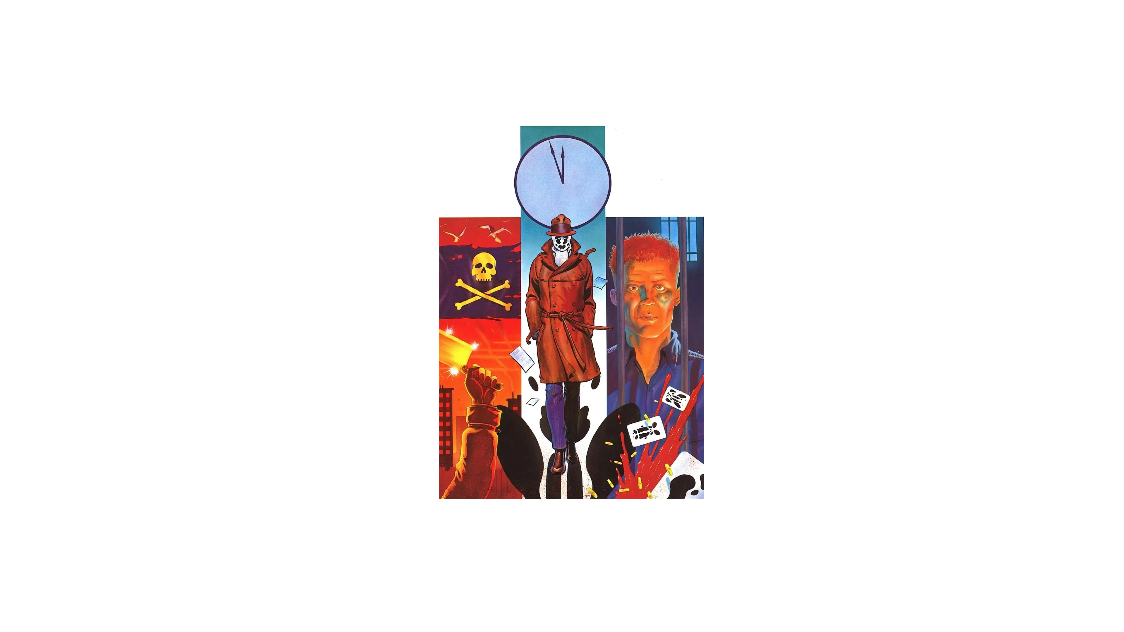 Watchmen, Graphic Novel, Comic Book, Rorschach Wallpaper in 4K resolution (3840x2160) Watchmen, Graphic Novel, Comic Book, Rorschach 4K Wallpaper Background (3840x2160)