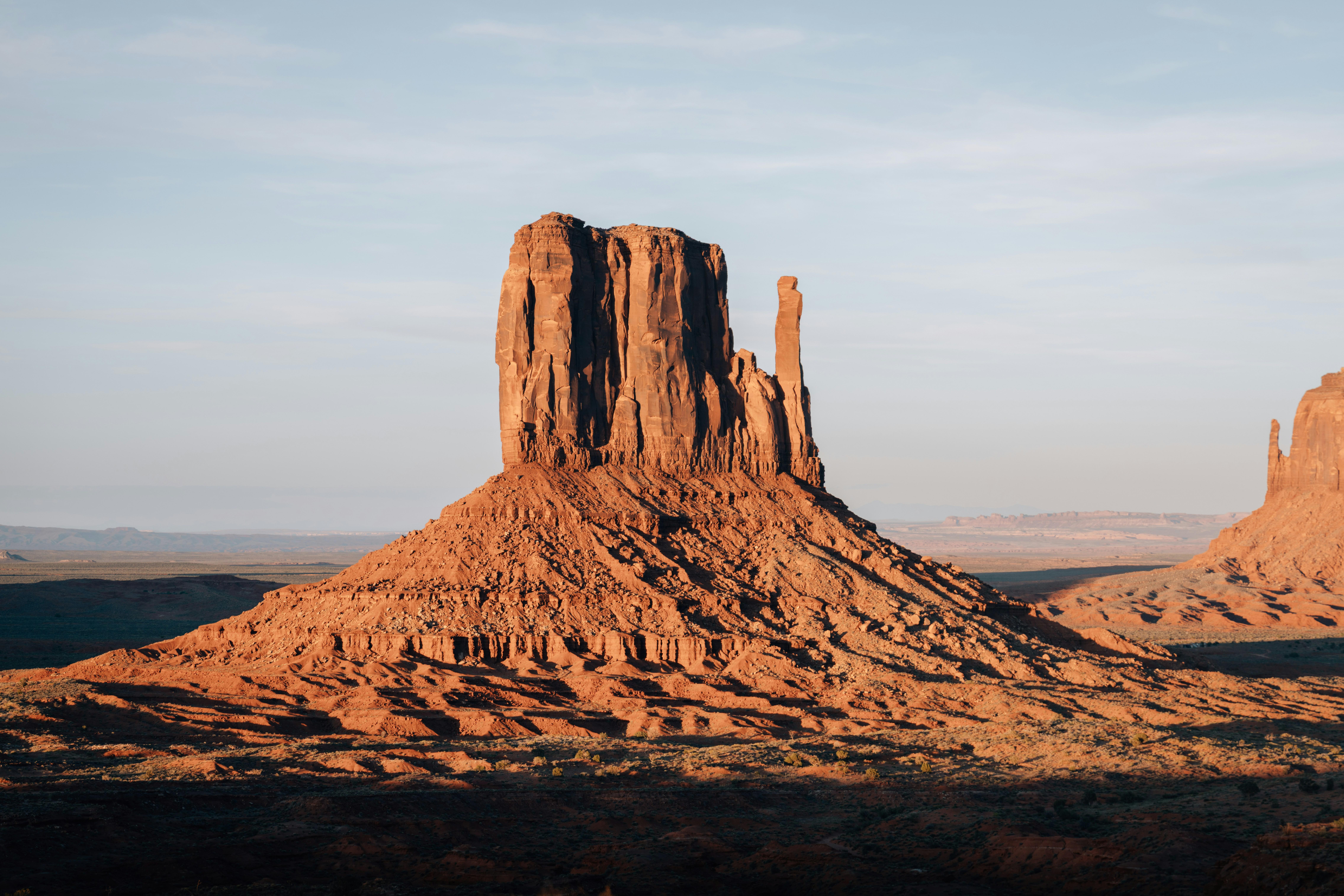West Mitten Butte in Monument Valley - 8K Background West Mitten Butte in Monument Valley - Landscape Photography 8K Wallpaper (9078x6052)