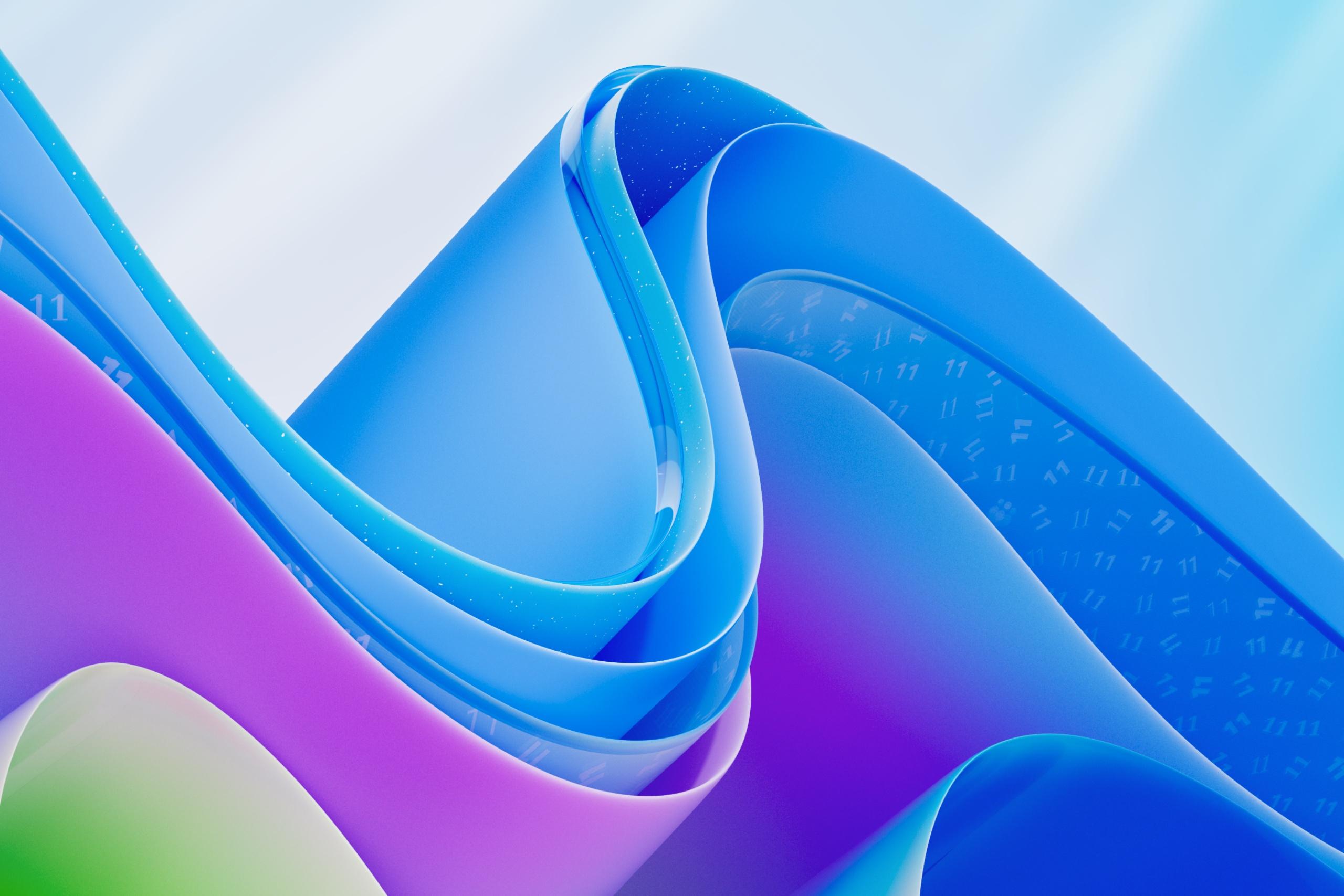 Windows 11, Abstract, Ribbon, Graphic Wallpaper in 2K resolution (2560x1707) Windows 11, Abstract, Ribbon, Graphic 2K Wallpaper Background (2560x1707)