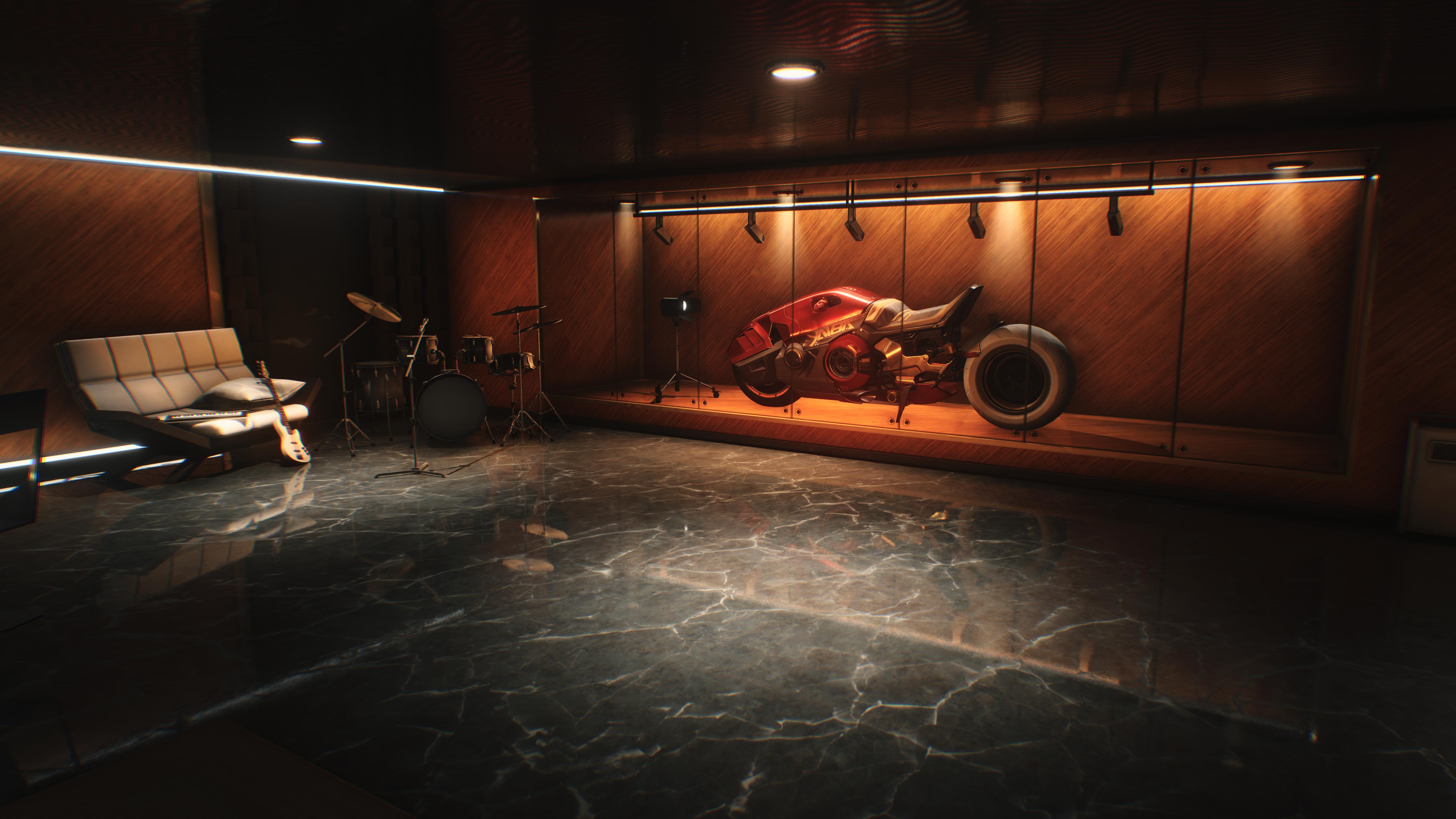 Yaiba Kusanagi In Cyberpunk 2077 - 5K Background Yaiba Kusanagi In Cyberpunk 2077 - Video Game Screenshot 5K Wallpaper (5120x2880)
